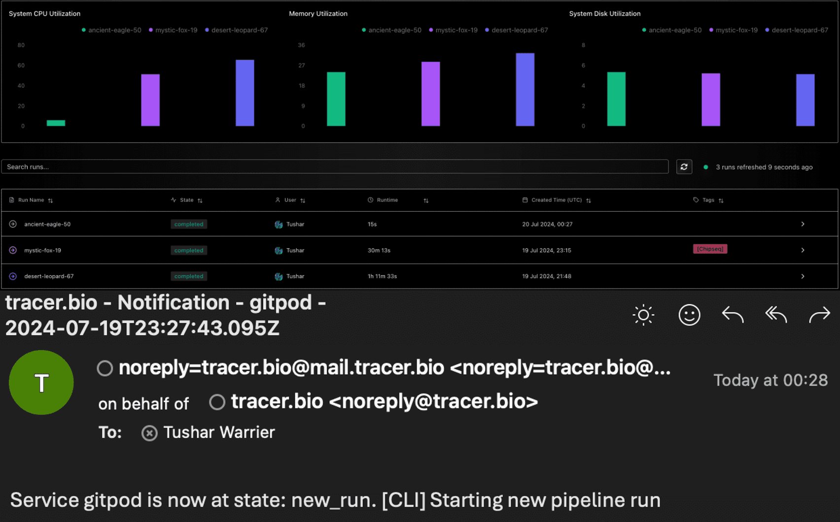 Release v0.0.18 on July 17th - Automated Run Detection and Dataset Display