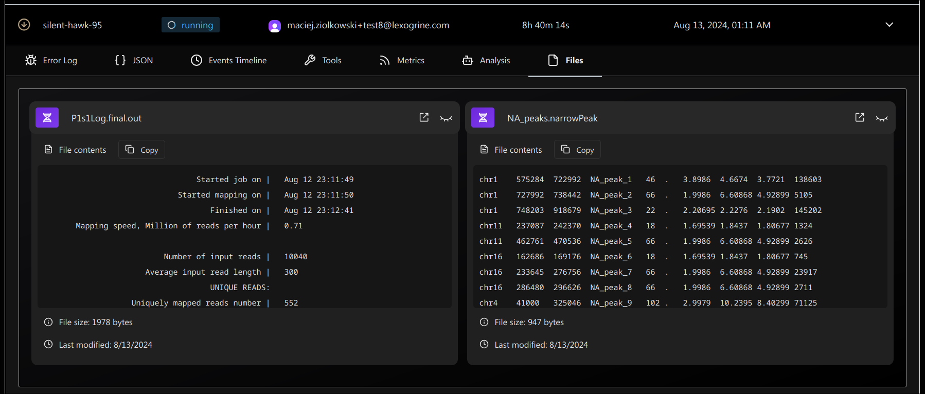 File Previews for Pipeline Results